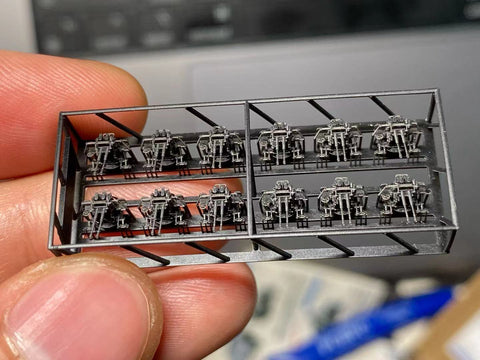 バンカースタジオ IJN35004XS 1/350 WWII日本海軍 九六式25mm連装機銃 LPR照準器 後期型