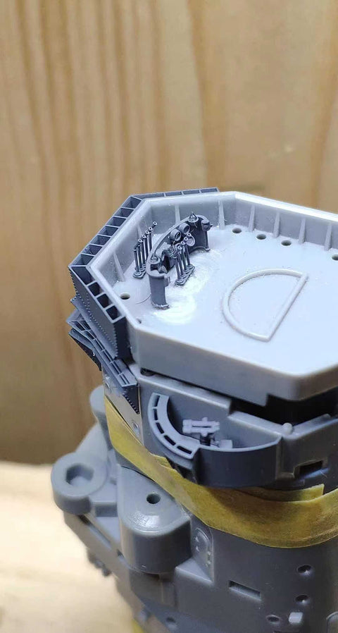 バンカースタジオ IJN35025 1/350 WWII 日本海軍 戦艦 大和 遮風装置&装備品セット(タミヤ78025用)