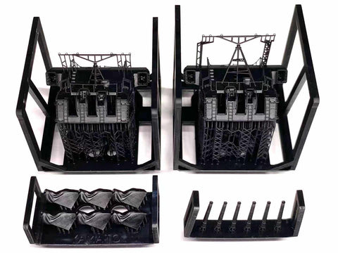 バンカースタジオ IJN35037 1/350 WWII日本海軍 戦艦 大和 15.5cm副砲塔2基セット 1945年