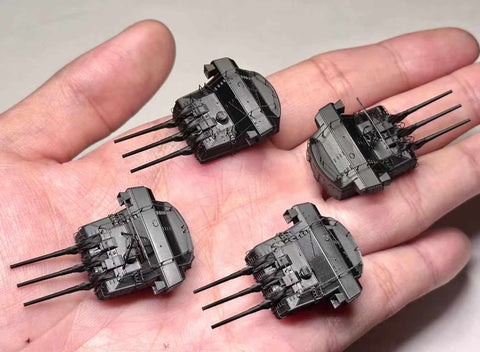 バンカースタジオ IJN35038 1/350 WWII日本海軍 戦艦 大和 15.5cm副砲塔4基セット 1941年 就役時