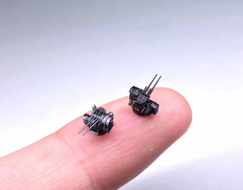 バンカースタジオ IJN70008 1/700 WWII日本海軍 八九式12.7cm連装高角砲A1型防楯付き
