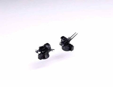 バンカースタジオ IJN70008 1/700 WWII日本海軍 八九式12.7cm連装高角砲A1型防楯付き