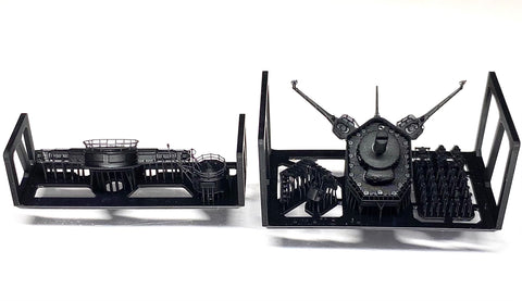バンカースタジオ IJN70111 1/700 WWII日本海軍 戦艦 大和 艦橋頂部&装備品セット 1941年