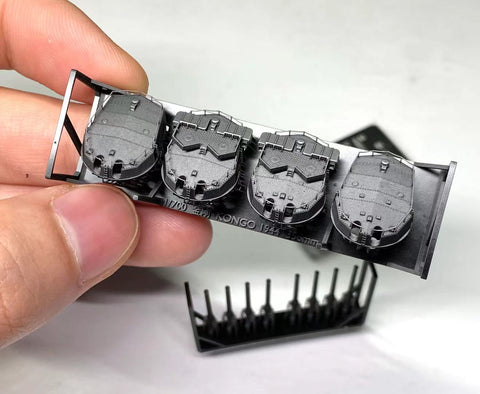 バンカースタジオ IJN70176 1/700 WWII日本海軍 戦艦 金剛 35.6cm主砲塔セット 1944年