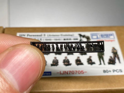 バンカースタジオ IJN70705 1/700 WWII日本海軍 フィギュアセット 5 航空母艦 搭乗員 訓練中 1940-1945年