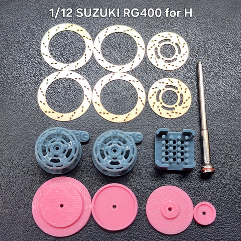 カレドモデル D034 1/12 スズキ RG400Γ用 メタルディスクブレーキ (ハセガワ用)