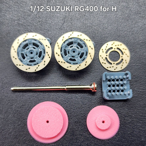 カレドモデル D034 1/12 スズキ RG400Γ用 メタルディスクブレーキ (ハセガワ用)