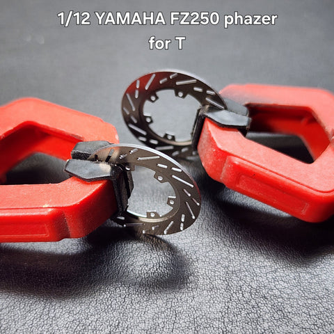 カレドモデル D035 1/12 ヤマハ FZ250 PHAZER用 メタルディスクブレーキ (タミヤ用)