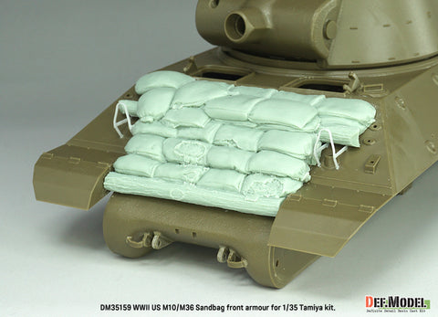 DEFモデル DM35159 1/35 アメリカ M10/M36 フロントサンドバッグアーマーセット (タミヤ用) -中期型