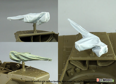 DEFモデル DM35159 1/35 アメリカ M10/M36 フロントサンドバッグアーマーセット (タミヤ用) -中期型