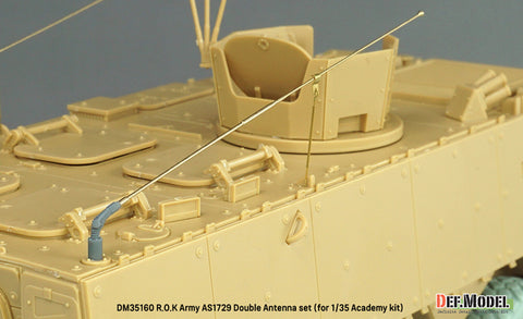 DEFモデル DM35160 1/35 韓国陸軍 AS1729 ダブルアンテナセット（アカデミー製1/35キット用）