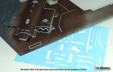 DEFモデル DS144001 1/144 アメリカ空軍 B-2A スピリット RAMパネル用マスキングシートセット（アカデミー 1/144用）