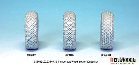 DEFモデル DS24001 1/24 P-47D サンダーボルト ホイールセット1 (キネティック用)