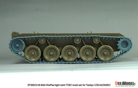 DEFモデル DT35013 1/35 アメリカ軍 M24 T72E1 可動式履帯セット（タミヤ 1/35キット用）