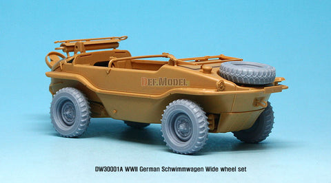DEFモデル DW30001A 1/35 シュビムワーゲン ワイドタイヤ(コンチネンタル)-自重変形 (タミヤ用)