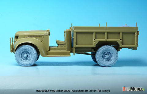 DEFモデル DW30005A 1/35 WW2 ブリティッシュ LRDG トラック ホイールセット (1) (タミヤ用)