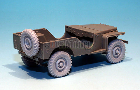 DEFモデル DW30012 1/35 イギリス バンタム 初期型 ホイールセット (ミニアート1/35スケール用)