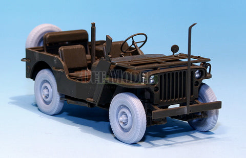 DEFモデル DW30013 1/35 イギリス コマンド/SAS ジープ ホイールセット (タミヤ1/35スケール用)