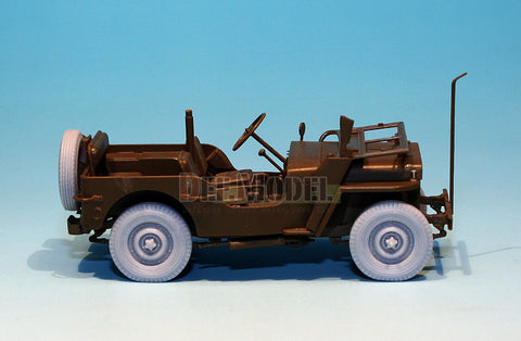 DEFモデル DW30013 1/35 イギリス コマンド/SAS ジープ ホイールセット (タミヤ1/35スケール用)