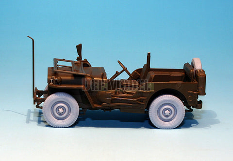 DEFモデル DW30013 1/35 イギリス コマンド/SAS ジープ ホイールセット (タミヤ1/35スケール用)