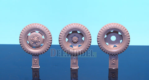 DEFモデル DW30016 1/35 ドイツ シュタイヤー 1500A ホイールセット (タミヤ用)