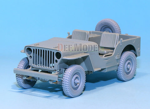 DEFモデル DW30018 1/35 アメリカ 1/4 ton '初期型' ホイールセット (ウィリス/フォードGP/バンタム 1/35スケール用)