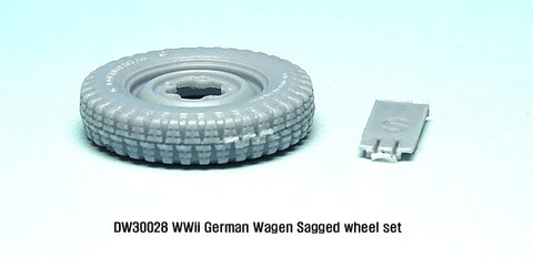 DEFモデル DW30028 1/35 ドイツ VW ホイールセット (タミヤ1/35スケール用)