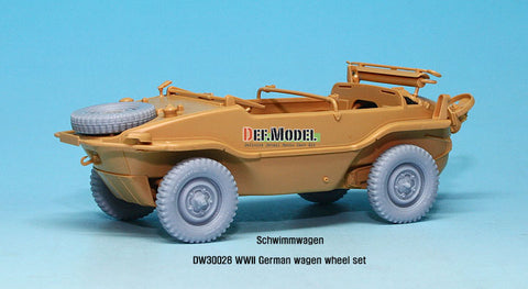 DEFモデル DW30028 1/35 ドイツ VW ホイールセット (タミヤ1/35スケール用)