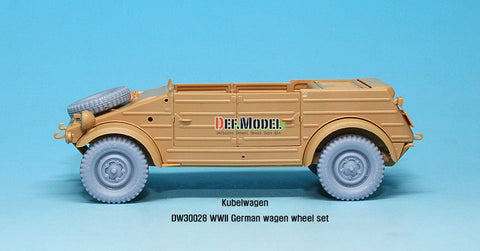 DEFモデル DW30028 1/35 ドイツ VW ホイールセット (タミヤ1/35スケール用)