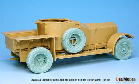 DEFモデル DW30044 1/35 イギリス RR装甲車 バルーン変形ホイールセット- 後期型 (モンモデル1/35スケール用)