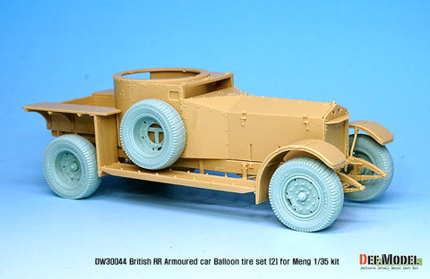 DEFモデル DW30044 1/35 イギリス RR装甲車 バルーン変形ホイールセット- 後期型 (モンモデル1/35スケール用)