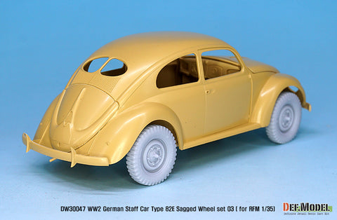 DEFモデル DW30047 1/35 ドイツ スタッフカー タイプ82E ホイールセット03 (RFM1/35スケール用)