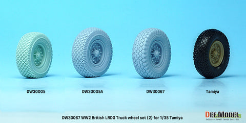 DEFモデル DW30067 1/35 WWII イギリス LRDG トラック ホイールセット (2) (タミヤ1/35スケール用)