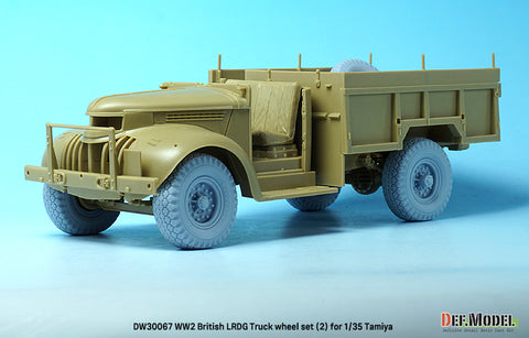 DEFモデル DW30067 1/35 WWII イギリス LRDG トラック ホイールセット (2) (タミヤ1/35スケール用)