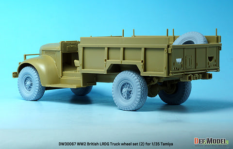DEFモデル DW30067 1/35 WWII イギリス LRDG トラック ホイールセット (2) (タミヤ1/35スケール用)