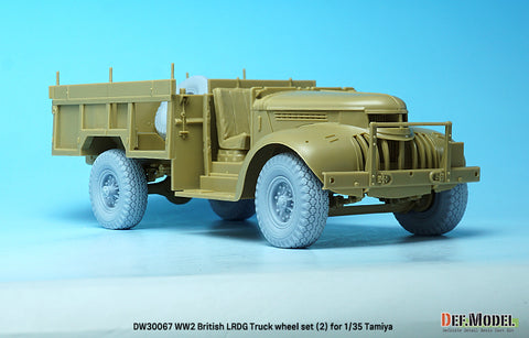 DEFモデル DW30067 1/35 WWII イギリス LRDG トラック ホイールセット (2) (タミヤ1/35スケール用)