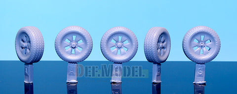 DEFモデル DW35044 1/35 現用 民生トラック 自重変形タイヤセット(3)(モンモデル用)(4個+スペアタイヤ1個入り,マスキングシール付き)