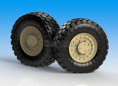DEFモデル DW35045 1/35 現用 カナダ RG-31 Mk.3 ニアラ 装輪兵員輸送車 自重変形タイヤセット(ミシュランXZL)(キネティック用)(2種各2個入り+スペアタイヤ1個入り,マスキングシール付き)