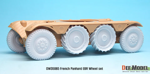 DEFモデル DW35065 1/35 現用 フランス パナール EBR-10 装輪装甲車 自重変形タイヤセット(ホビーボス用)(4種各2個入り,マスキングシール付き)