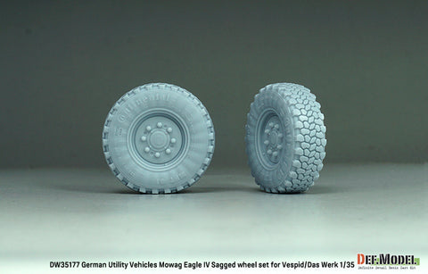 DEFモデル DW35177 1/35 現用 ドイツ モワク イーグルIV 軽装甲車 自重変形タイヤセット(コンチネンタル)(ヴェスピッド/ダス・ヴェルク用)(2種各2個入り,マスキングシール付き)