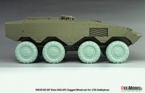 DEFモデル DW35185 1/35 現用 イスラエル エイタン 装甲兵員輸送車 自重変形タイヤセット(1)(ミシュランXML)(ホビーボス用)(4種各2個入り,マスキングシール付き)