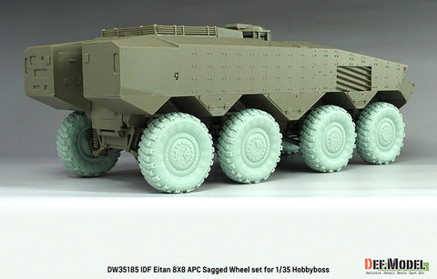 DEFモデル DW35185 1/35 現用 イスラエル エイタン 装甲兵員輸送車 自重変形タイヤセット(1)(ミシュランXML)(ホビーボス用)(4種各2個入り,マスキングシール付き)