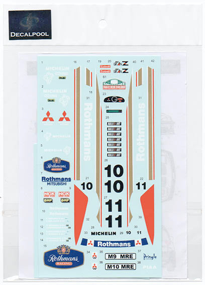 デカールプール DP187 1/24 三菱 ランサー EVO III "ロスマンズ" #10/11 ニュージーランドラリー '95 (ハセガワ用)