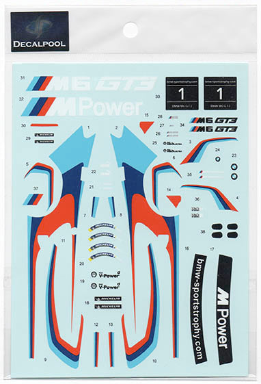 デカールプール DP195 1/24 BMW M6 GT3 プレゼンテーションカー #1 in フランクフルトショー