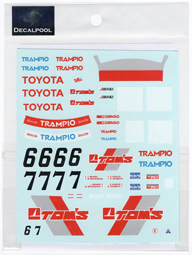 デカールプール DP223 1/24 トヨタ レビン AE92 トムス Gr. A 1992 (ビーマックス用)