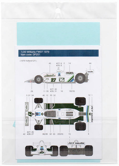 デカールプール DP251 1/20 ウィリアムズ FW07 1979