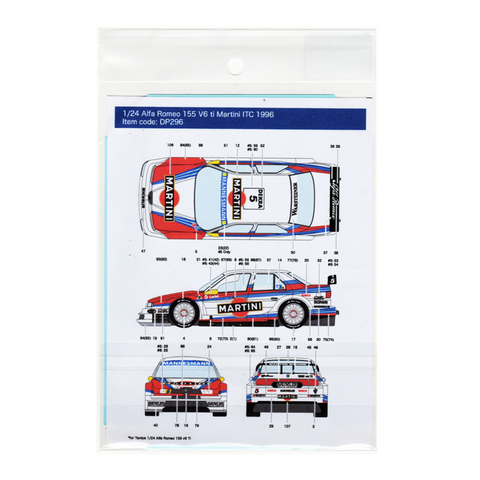 デカールプール DP296 1/24 アルファロメオ 155 V6 ti Martini #5/6 ITC 1996 (タミヤ用)