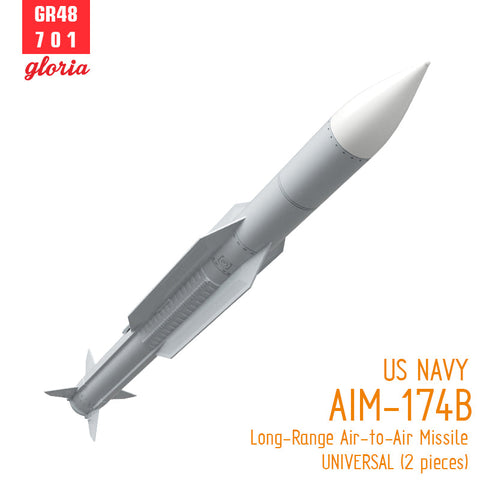 ETモデル GR48701 1/48 アメリカ海軍 AIM-174B 長距離空対空ミサイル （2個入）