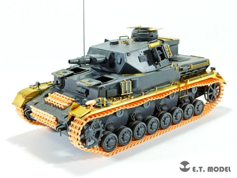 ETモデル P35-020 1/35 WWII ドイツ III号IV号戦車（タイプ3A）ワークブル履帯(3Dプリント)