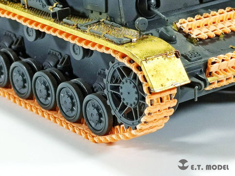ETモデル P35-020 1/35 WWII ドイツ III号IV号戦車（タイプ3A）ワークブル履帯(3Dプリント)